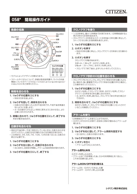 citizen シチズンウオッチ0581